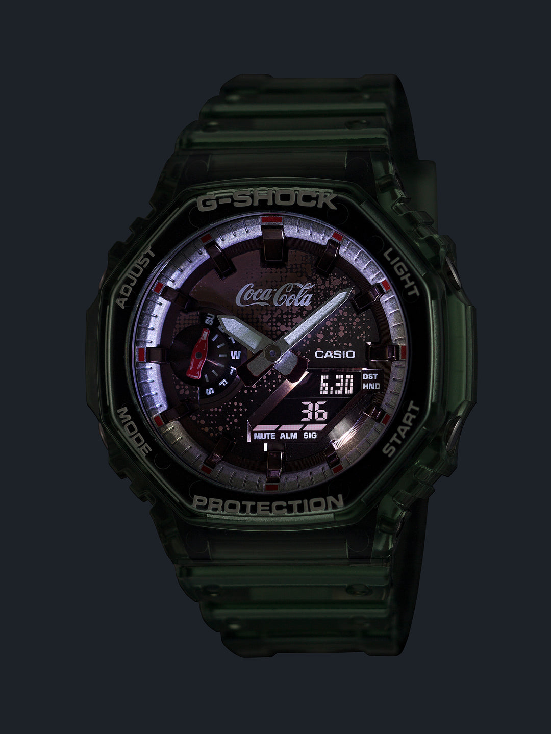 CASIO G-SHOCK X COCA-COLA GA-2100CC-3ADR ANALOG-DIGITAL MEN WATCH