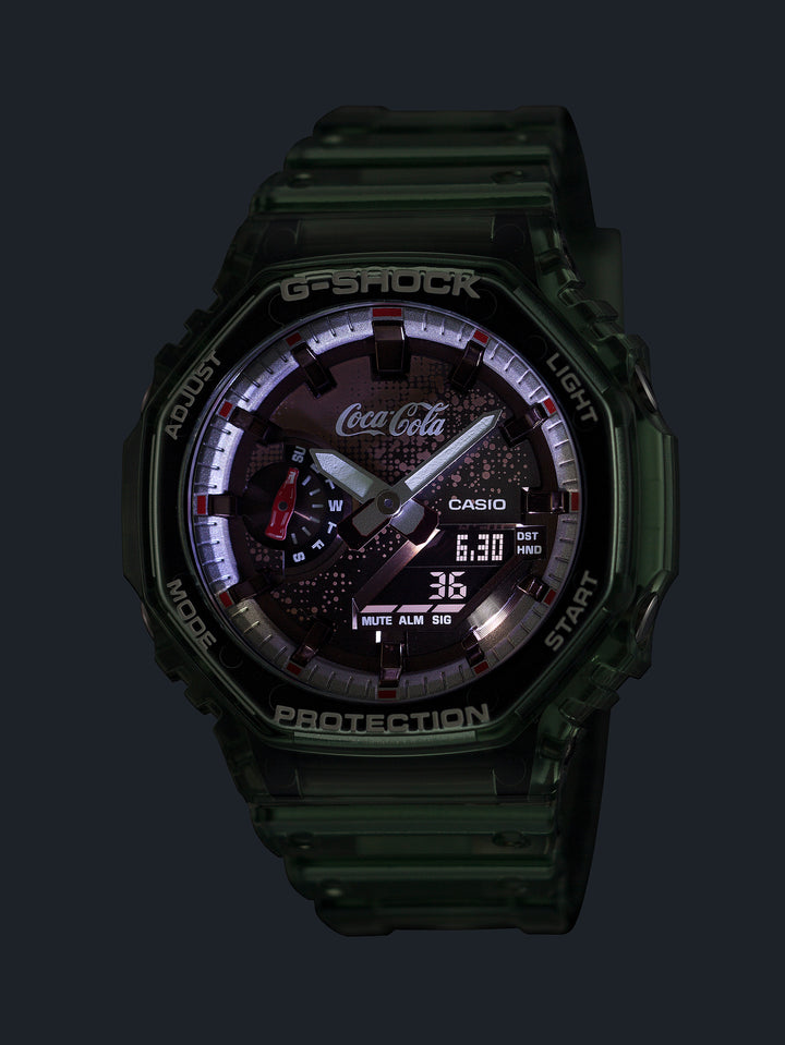 CASIO G-SHOCK X COCA-COLA GA-2100CC-3ADR ANALOG-DIGITAL MEN WATCH