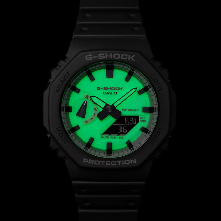 CASIO G-SHOCK GA-2100HD-8ADR ANALOG-DIGITAL GREY WATCH