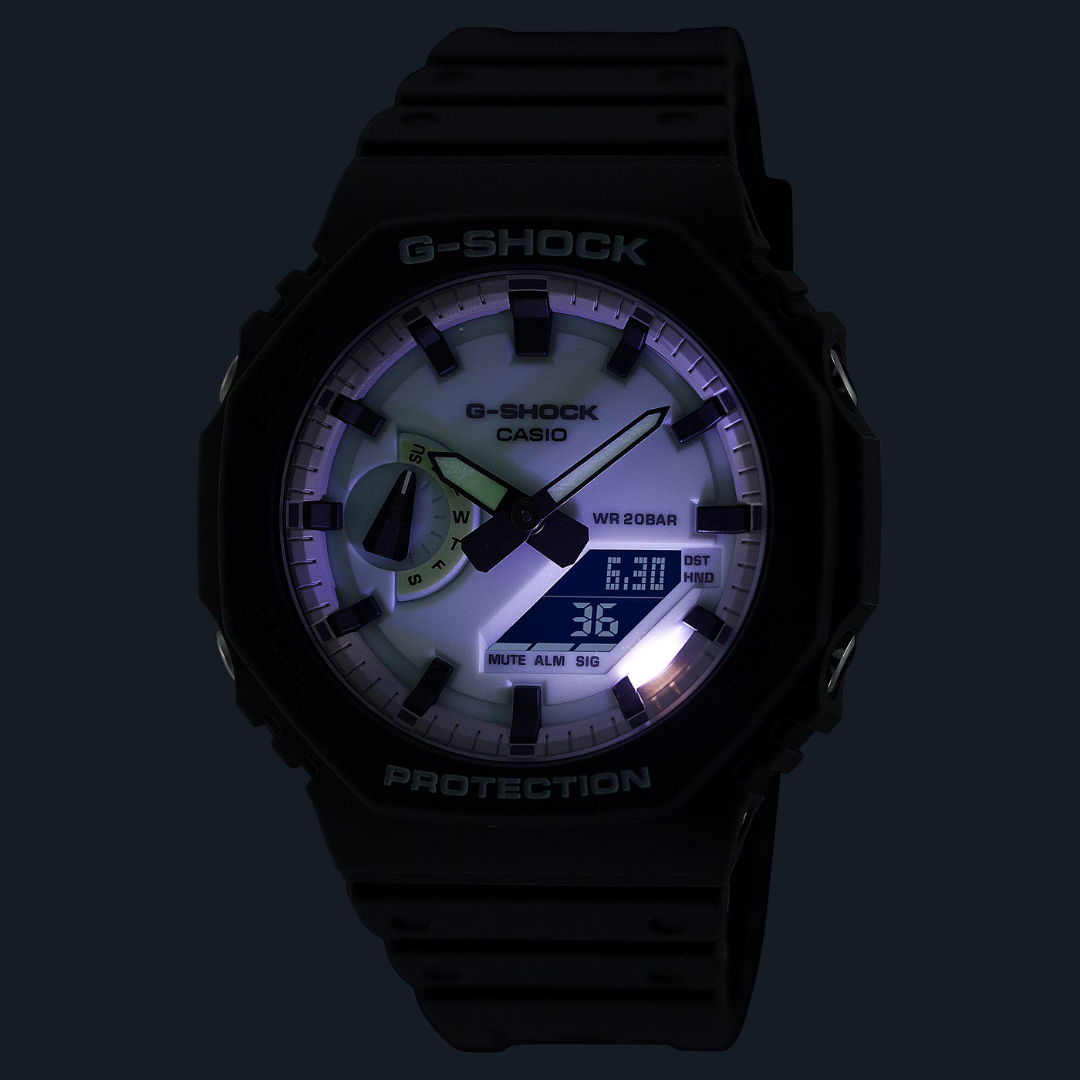 CASIO G-SHOCK GA-2100HD-8ADR ANALOG-DIGITAL GREY WATCH