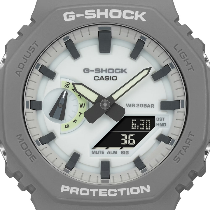 CASIO G-SHOCK GA-2100HD-8ADR ANALOG-DIGITAL GREY WATCH