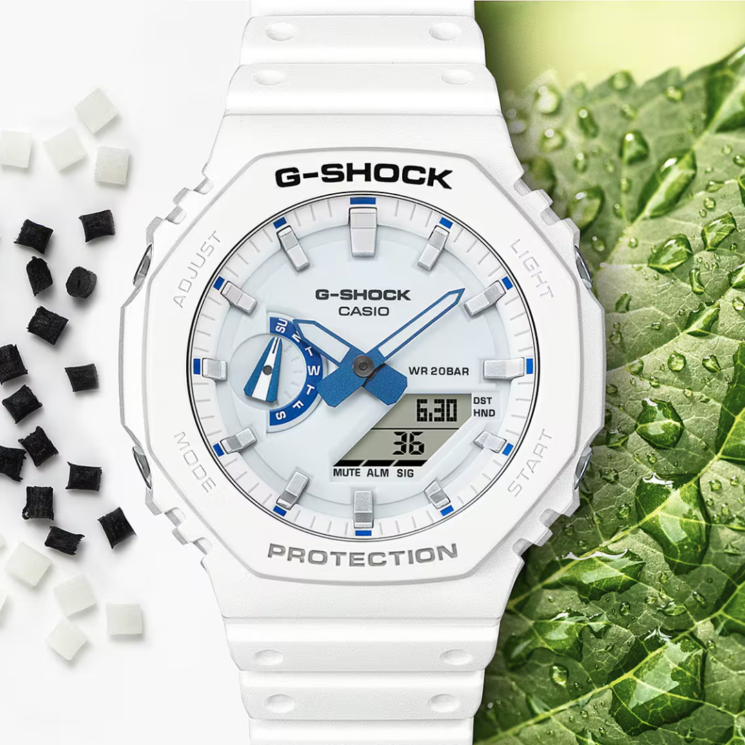 CASIO G-SHOCK GA-2100HDS-7ADR STANDARD ANALOG-DIGITAL WHITE WATCH