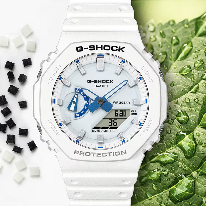 CASIO G-SHOCK GA-2100HDS-7ADR STANDARD ANALOG-DIGITAL WHITE WATCH