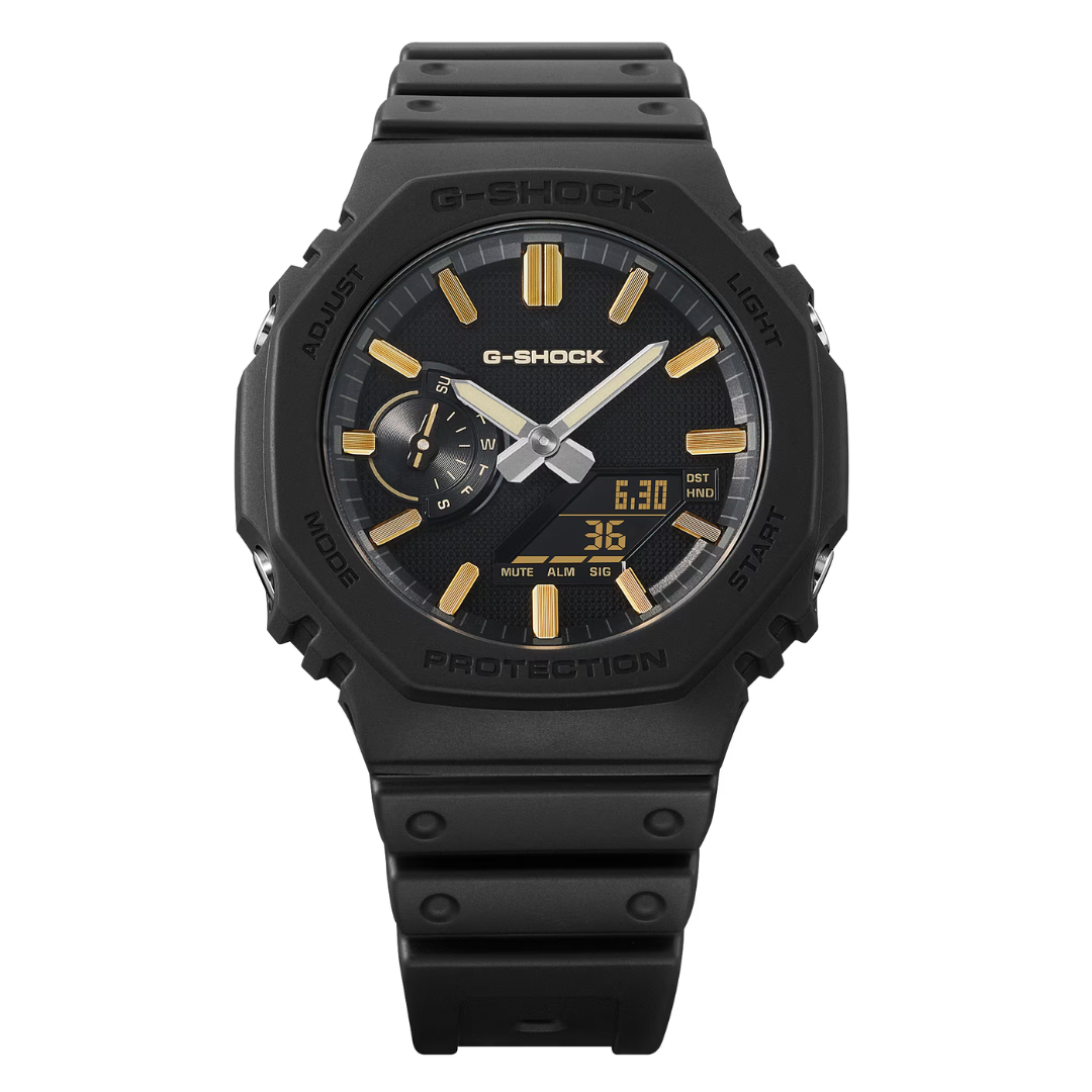 CASIO G-SHOCK GA-2100LXB-1A9DR LUXE BLACK STANDARD ANALOG-DIGITAL MEN WATCH