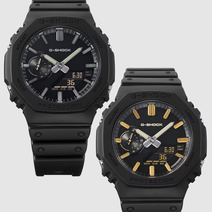 CASIO G-SHOCK GA-2100LXB-1ADR LUXE BLACK STANDARD ANALOG-DIGITAL MEN WATCH