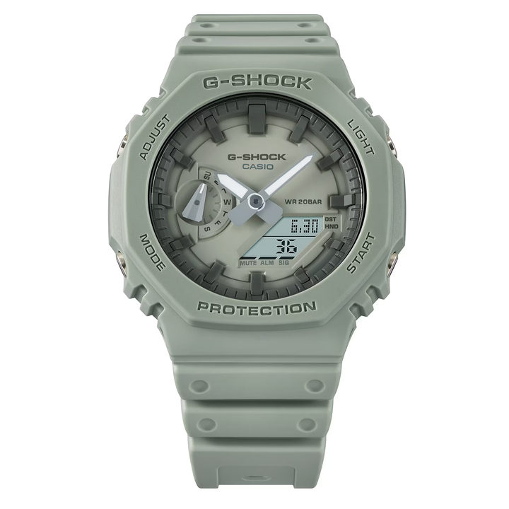 CASIO G-SHOCK GA-2100NC-3ADR ANALOG-DIGITAL GREEN MEN WATCH