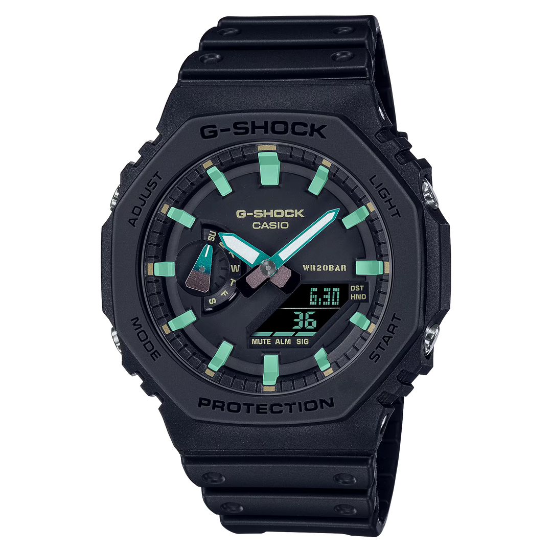 CASIO G-SHOCK GA-2100RC-1ADR ANALOG-DIGITAL BLACK WATCH