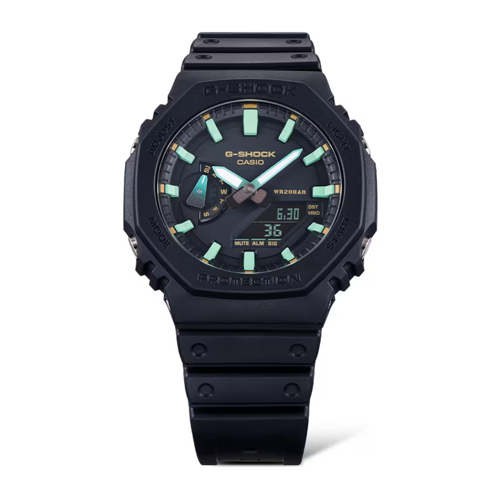 CASIO G-SHOCK GA-2100RC-1ADR ANALOG-DIGITAL BLACK WATCH