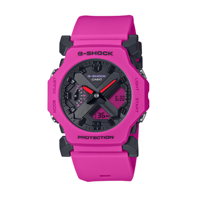 Casio G-Shock GA-2300-4ADR analog-digital bold pink slim 11.6mm shock resistant 200m
