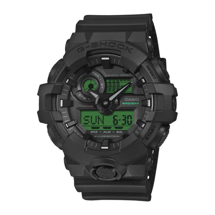 CASIO G-SHOCK GA-700BEG-1ADR SPECIAL COLOR MODELS BLACK MEN WATCH