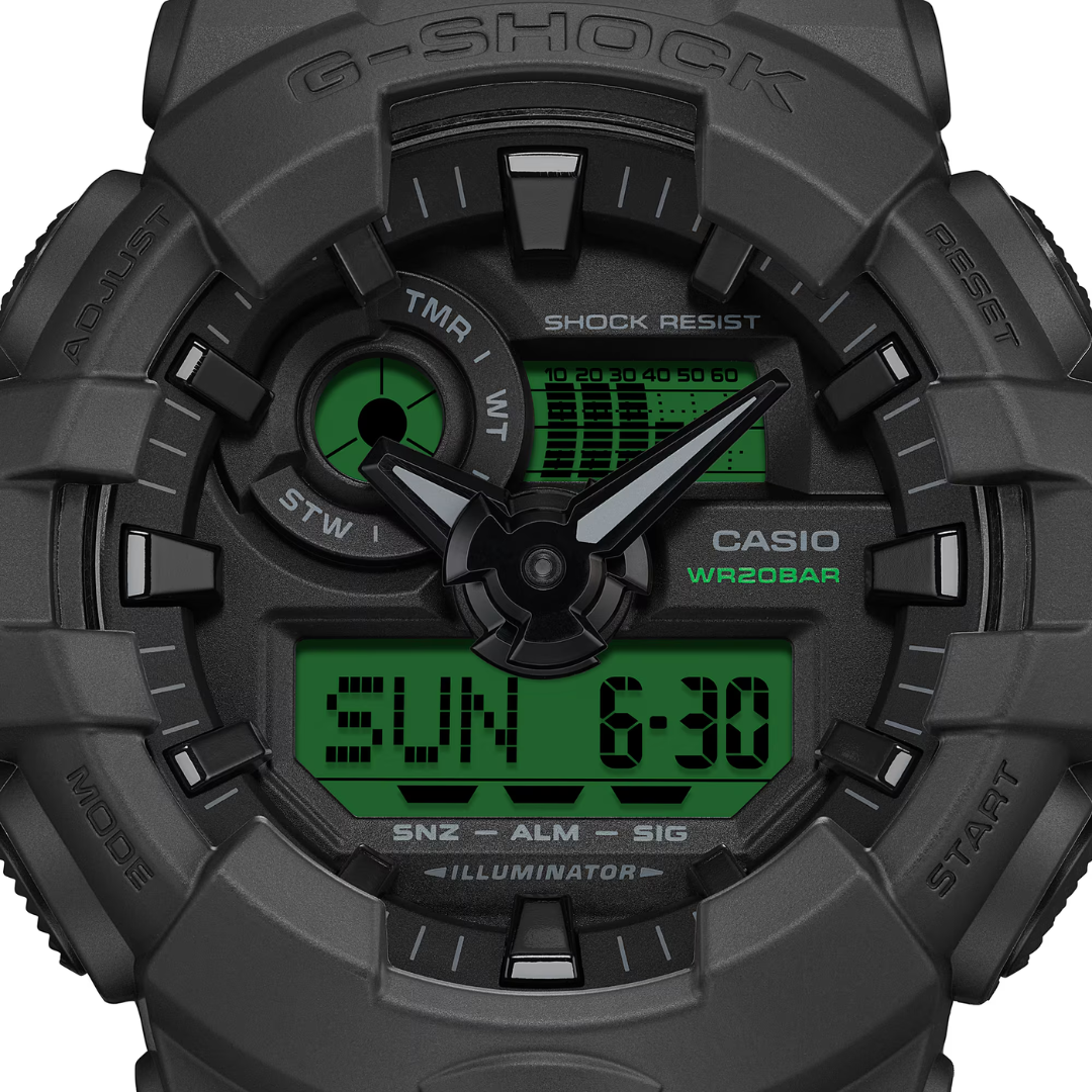 CASIO G-SHOCK GA-700BEG-1ADR SPECIAL COLOR MODELS BLACK MEN WATCH