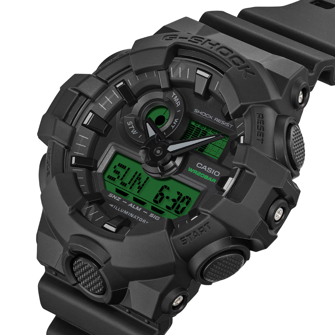 CASIO G-SHOCK GA-700BEG-1ADR SPECIAL COLOR MODELS BLACK MEN WATCH