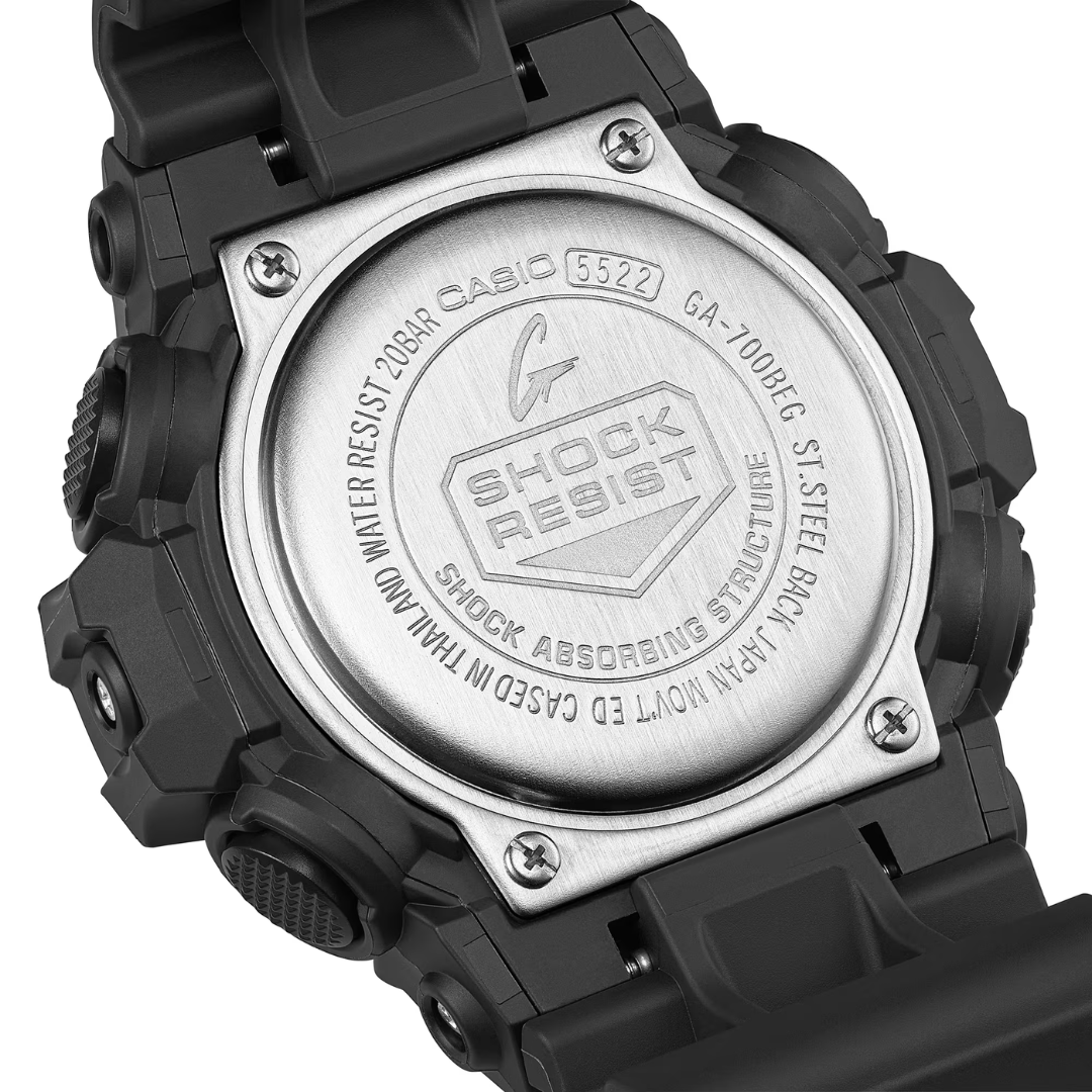 CASIO G-SHOCK GA-700BEG-1ADR SPECIAL COLOR MODELS BLACK MEN WATCH
