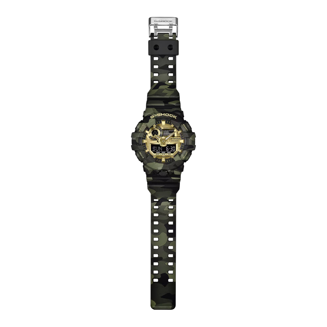 CASIO G-SHOCK GA-700CMG-3ADR BOLD CAMO MEN WATCH