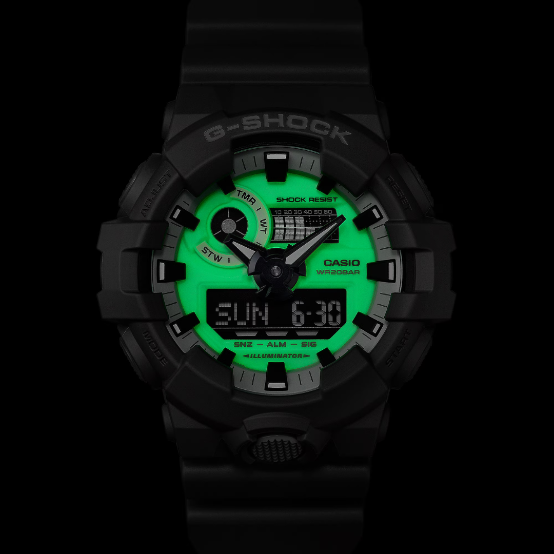 CASIO G-SHOCK GA-700HD-8ADR ANALOG-DIGITAL GREY MEN WATCH