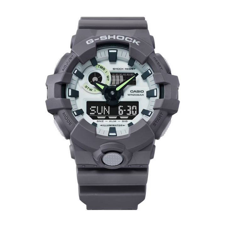 CASIO G-SHOCK GA-700HD-8ADR ANALOG-DIGITAL GREY MEN WATCH