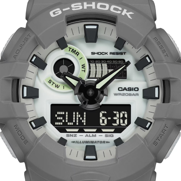 CASIO G-SHOCK GA-700HD-8ADR ANALOG-DIGITAL GREY MEN WATCH