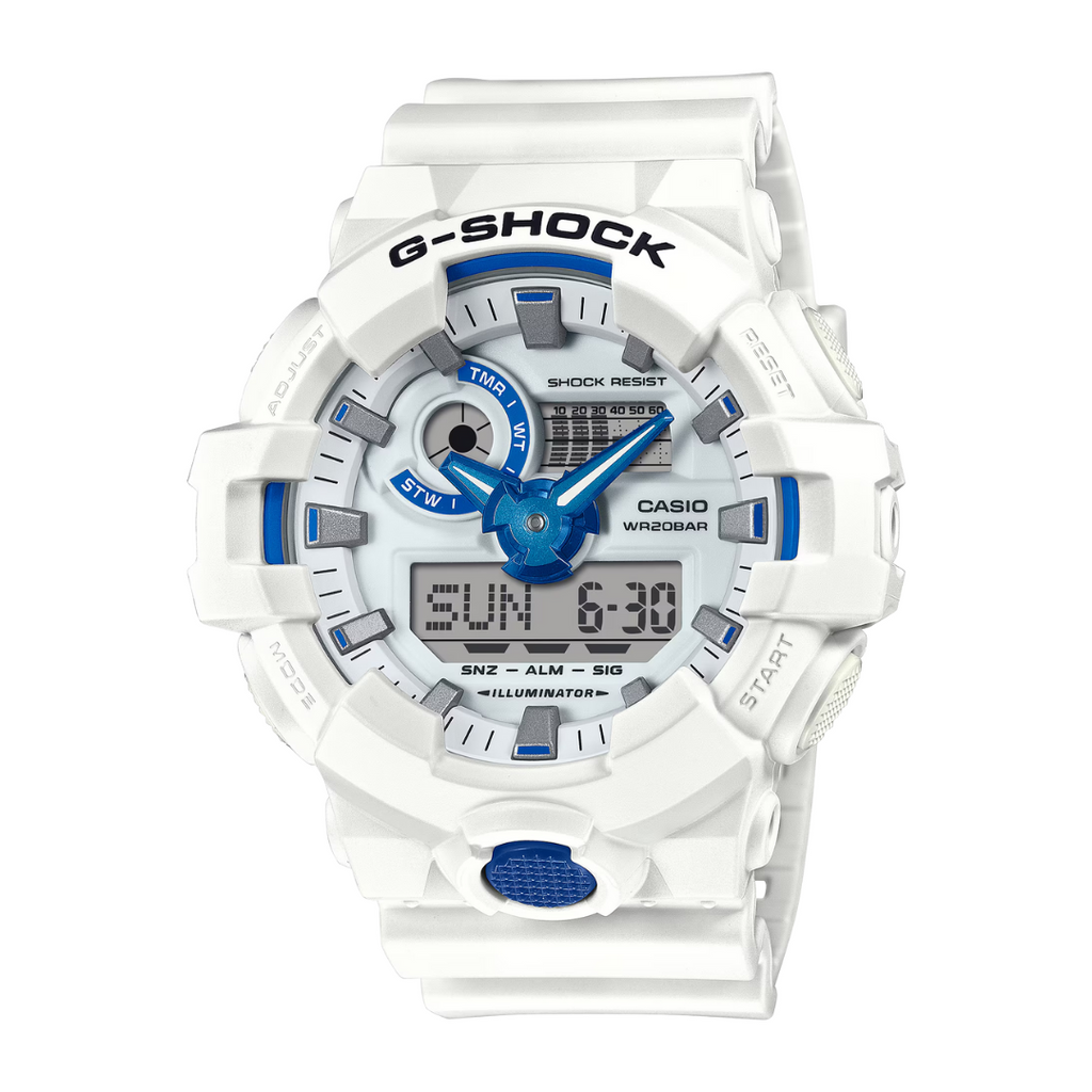 Casio G-Shock GA-700HDS-7ADR White Blue Men Watch | City Chain