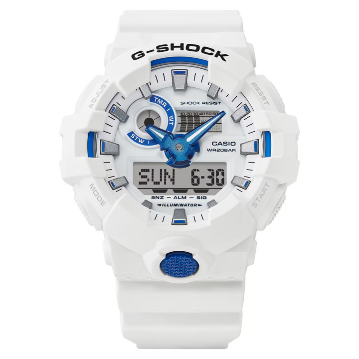 CASIO G-SHOCK GA-700HDS-7ADR STANDARD ANALOG-DIGITAL WHITE WATCH
