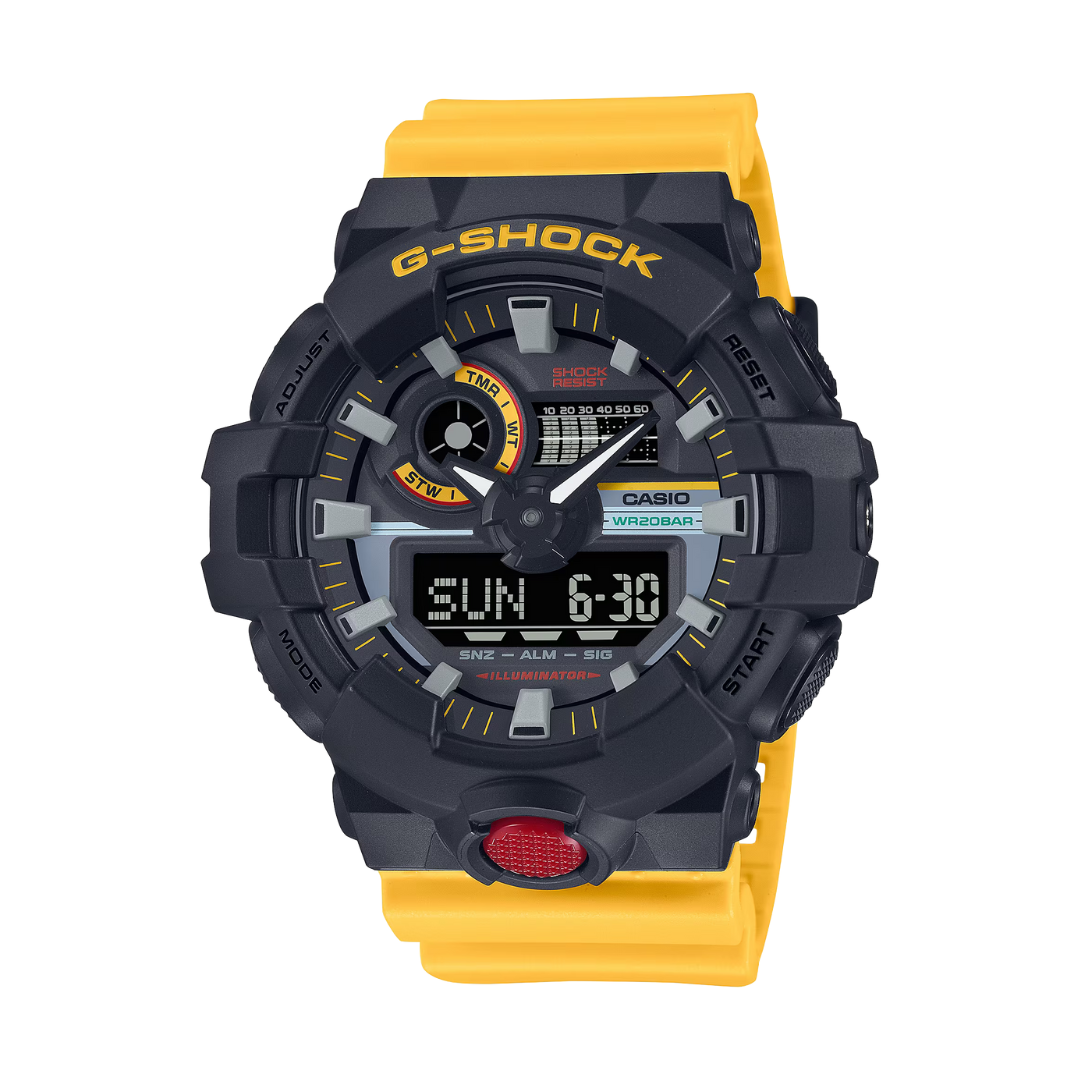 CASIO G-SHOCK GA-700MT-1A9DR MIX TAPE SPECIAL COLOUR YELLOW WATCH