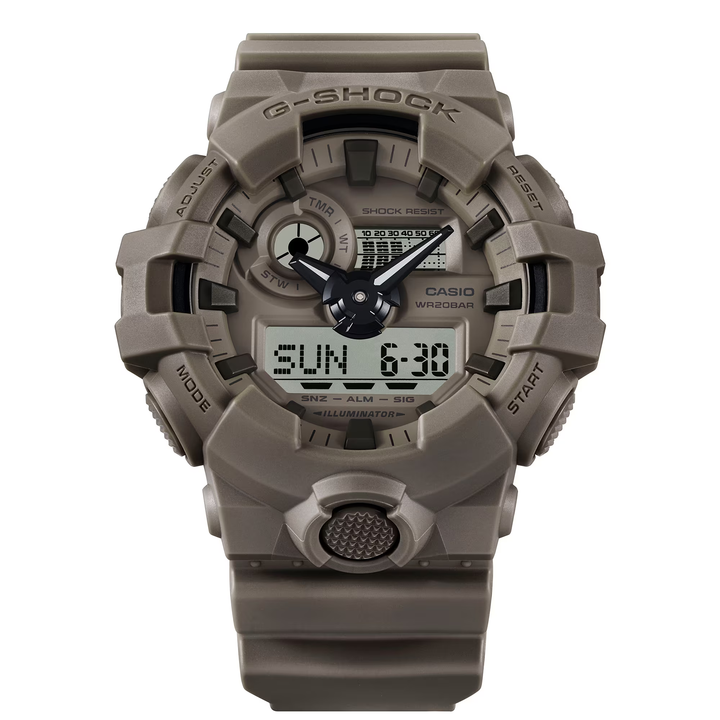 CASIO G-SHOCK GA-700NC-5ADR ANALOG-DIGITAL GREY MEN WATCH