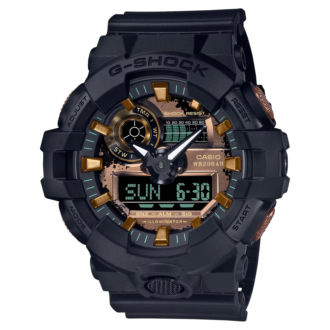 CASIO G-SHOCK GA-700RC-1ADR ANALOG-DIGITAL BLACK WATCH