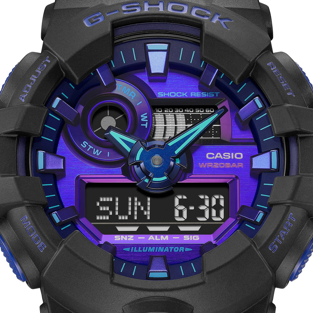CASIO G-SHOCK GA-700VB-1ADR SPECIAL COLOUR MODELS BLACK WATCH
