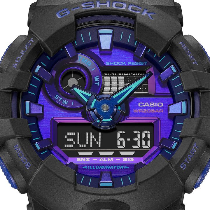 CASIO G-SHOCK GA-700VB-1ADR SPECIAL COLOUR MODELS BLACK WATCH