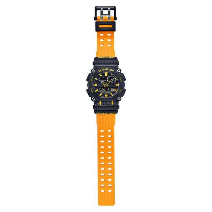 CASIO G-SHOCK GA-900A-1A9DR STANDARD ANALOG-DIGITAL BLACK AND YELLOW WATCH