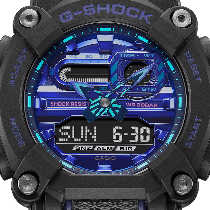 CASIO G-SHOCK GA-900VB-1ADR SPECIAL COLOUR MODELS BLACK WATCH