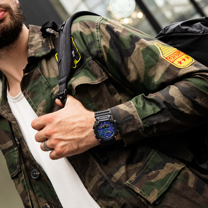 CASIO G-SHOCK GA-900VB-1ADR SPECIAL COLOUR MODELS BLACK WATCH