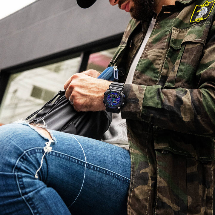 CASIO G-SHOCK GA-900VB-1ADR SPECIAL COLOUR MODELS BLACK WATCH
