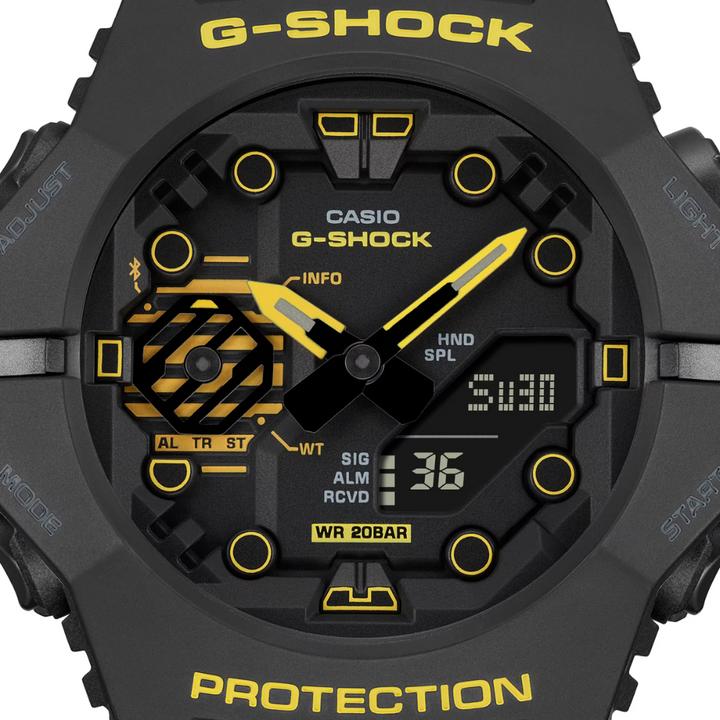 CASIO G-SHOCK GA-B001CY-1ADR CAUTION YELLOW BLACK MEN WATCH