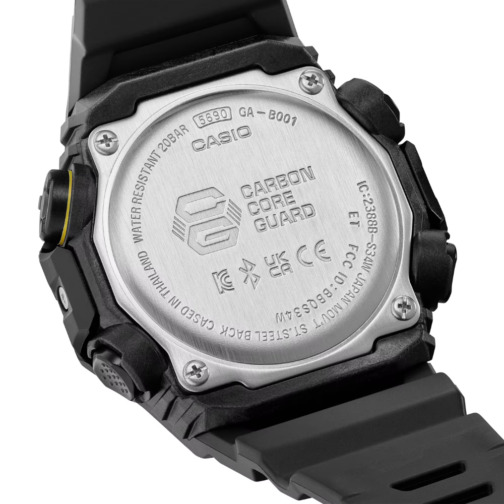 CASIO G-SHOCK GA-B001CY-1ADR CAUTION YELLOW BLACK MEN WATCH