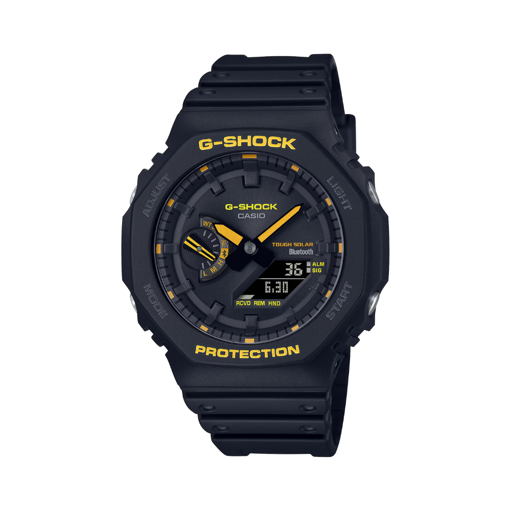 CASIO G-SHOCK GA-B2100CY-1ADR CAUTION YELLOW BLACK MEN WATCH