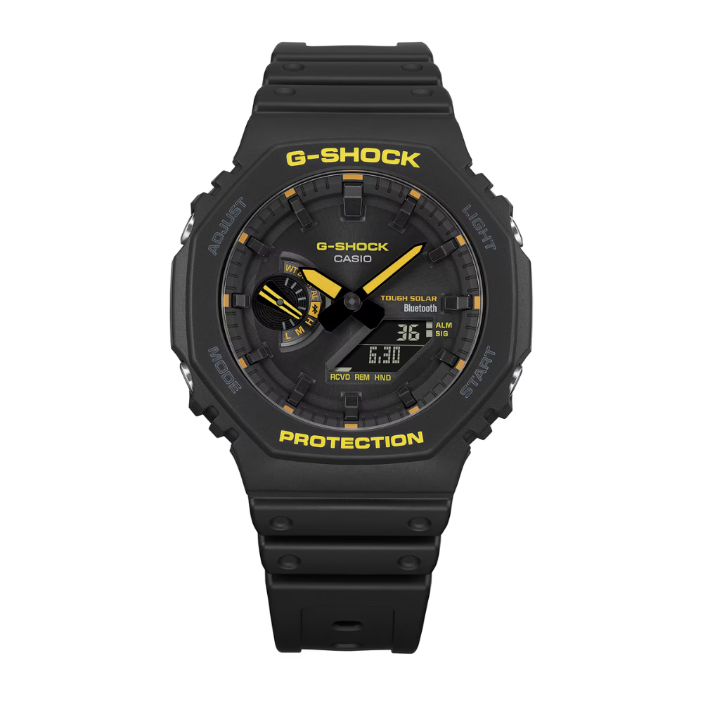 CASIO G-SHOCK GA-B2100CY-1ADR CAUTION YELLOW BLACK MEN WATCH