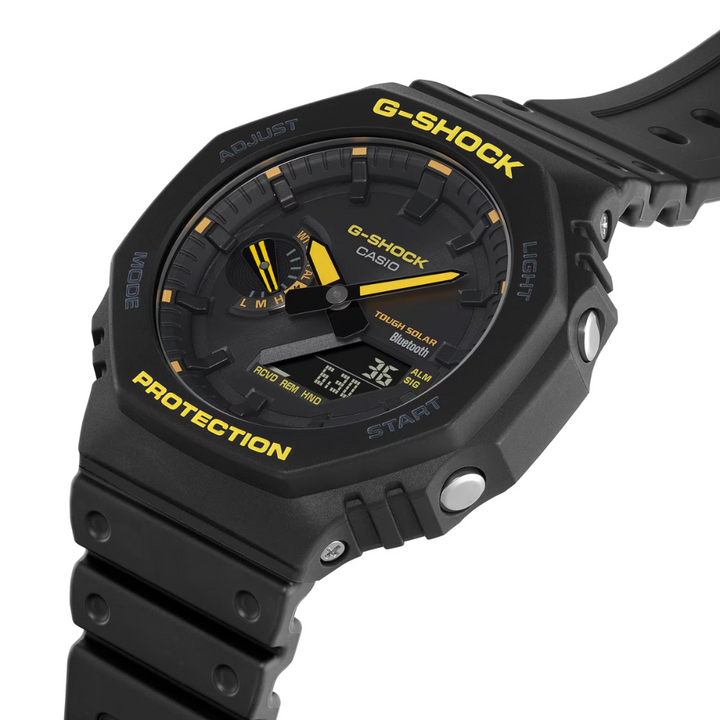 CASIO G-SHOCK GA-B2100CY-1ADR CAUTION YELLOW BLACK MEN WATCH