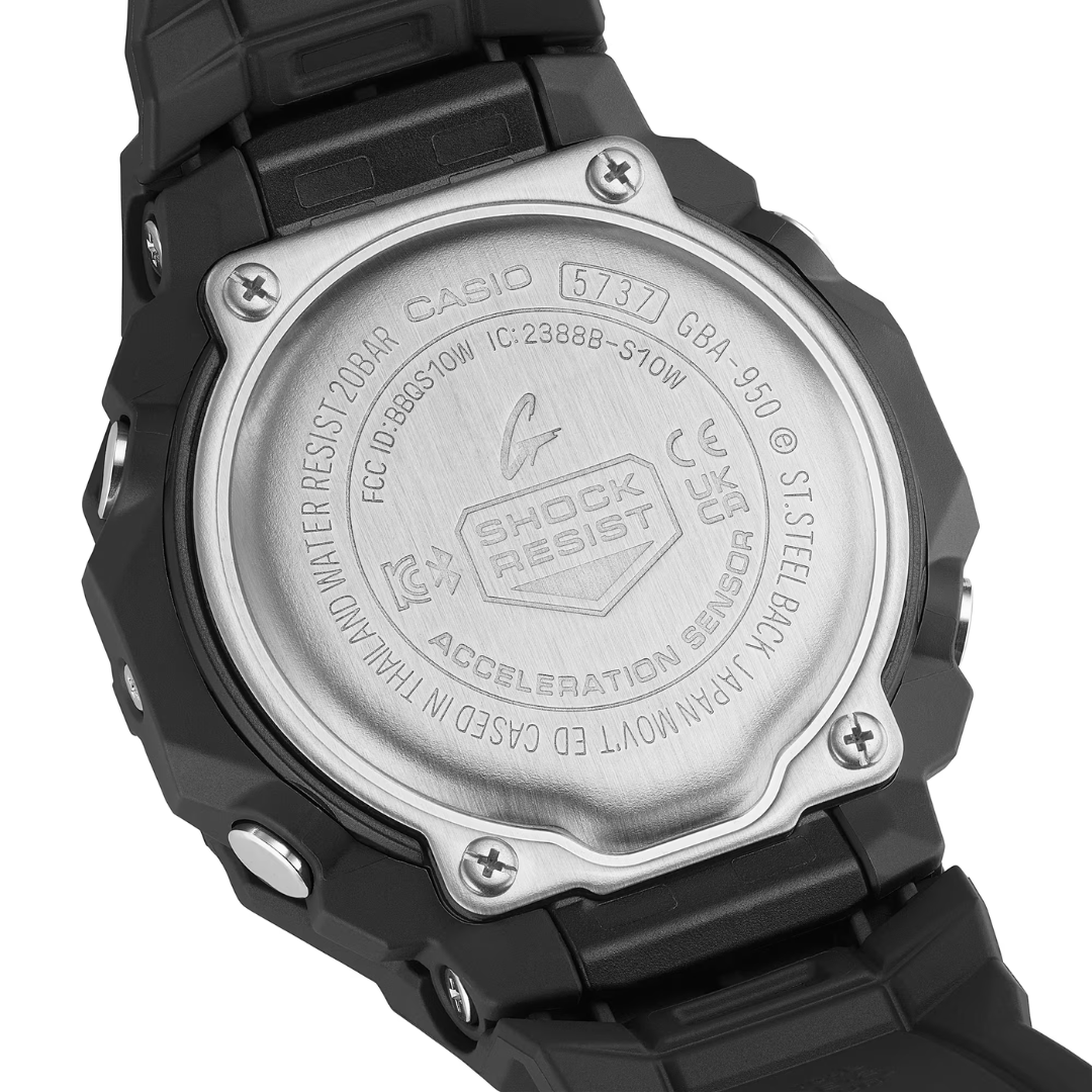 CASIO G-SHOCK G-SQUAD SPORTS GBA-950-1ADR ANALOG-DIGITAL BLACK WATCH