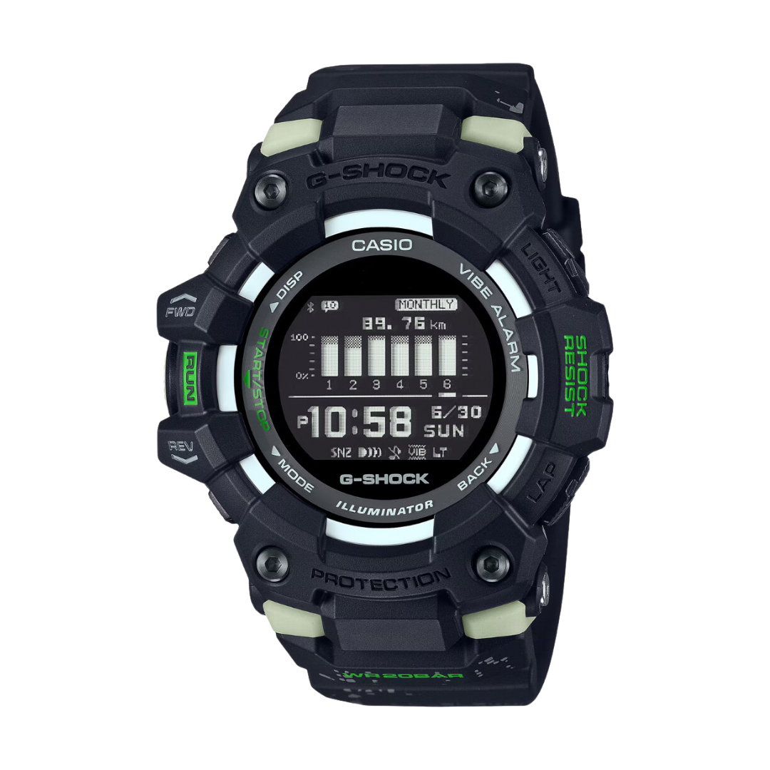 CASIO G-SHOCK GBD-100LM-1DR G-SQUAD BLACK WATCH