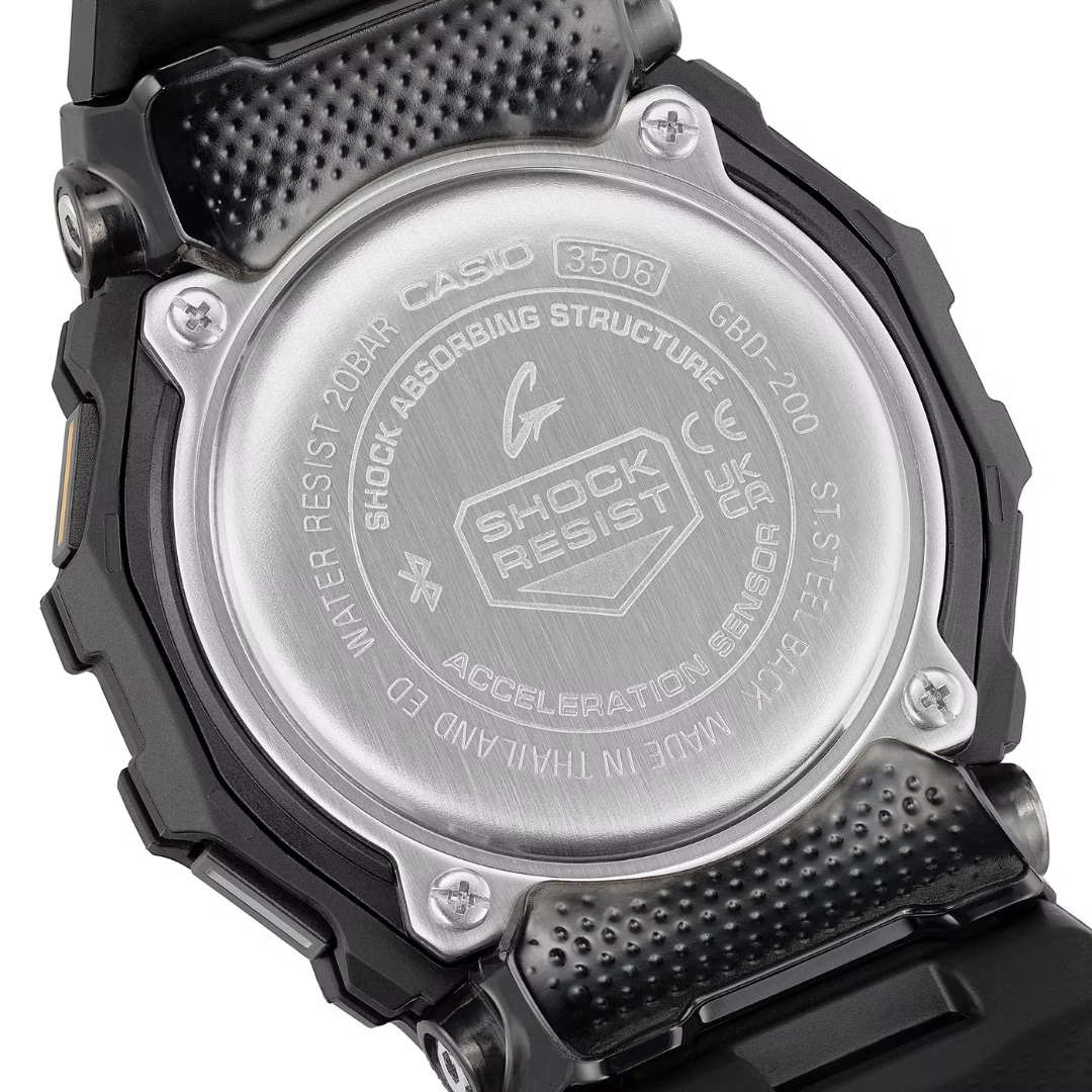 CASIO G-SHOCK G-SQUAD SPORTS GBD-200-1A1DR DIGITAL BLACK MEN WATCH