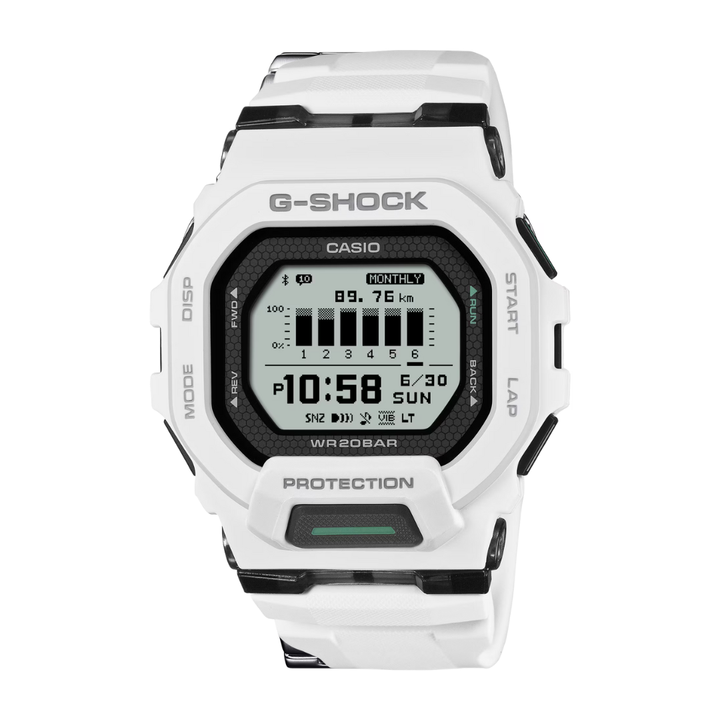 CASIO G-SHOCK G-SQUAD SPORTS GBD-200-7DR DIGITAL WHITE MEN WATCH