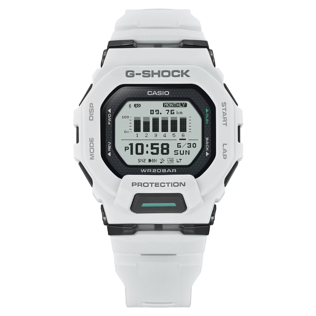 CASIO G-SHOCK G-SQUAD SPORTS GBD-200-7DR DIGITAL WHITE MEN WATCH