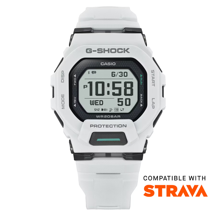 CASIO G-SHOCK G-SQUAD SPORTS GBD-200-7DR DIGITAL WHITE MEN WATCH