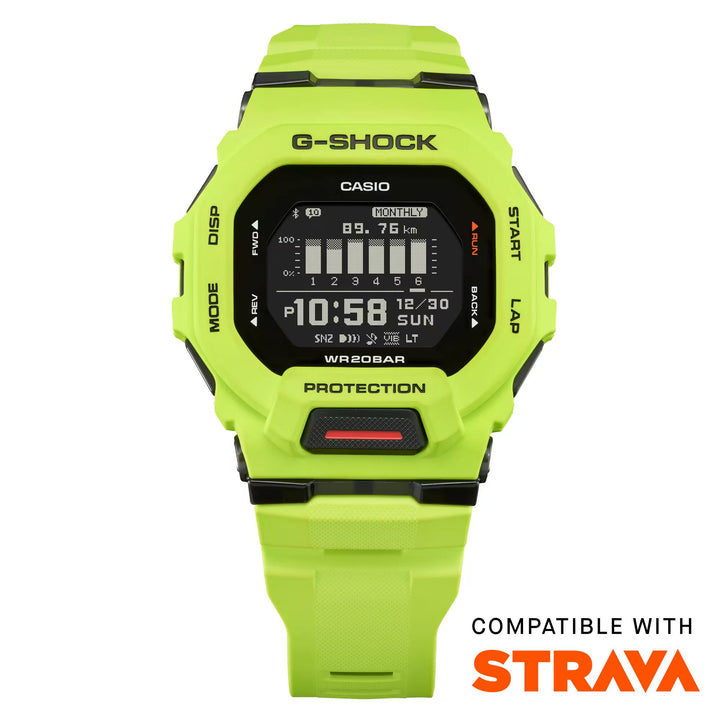 CASIO G-SHOCK SPORTS GBD-200-9DR DIGITAL LIME GREEN WATCH