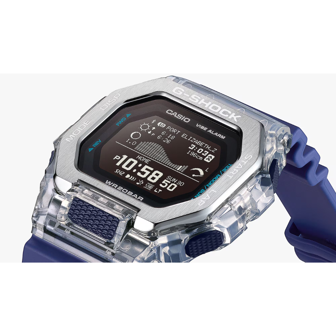 CASIO G-SHOCK GBX-100S-2DR G-LIDE DIGITAL BLUE MEN WATCH