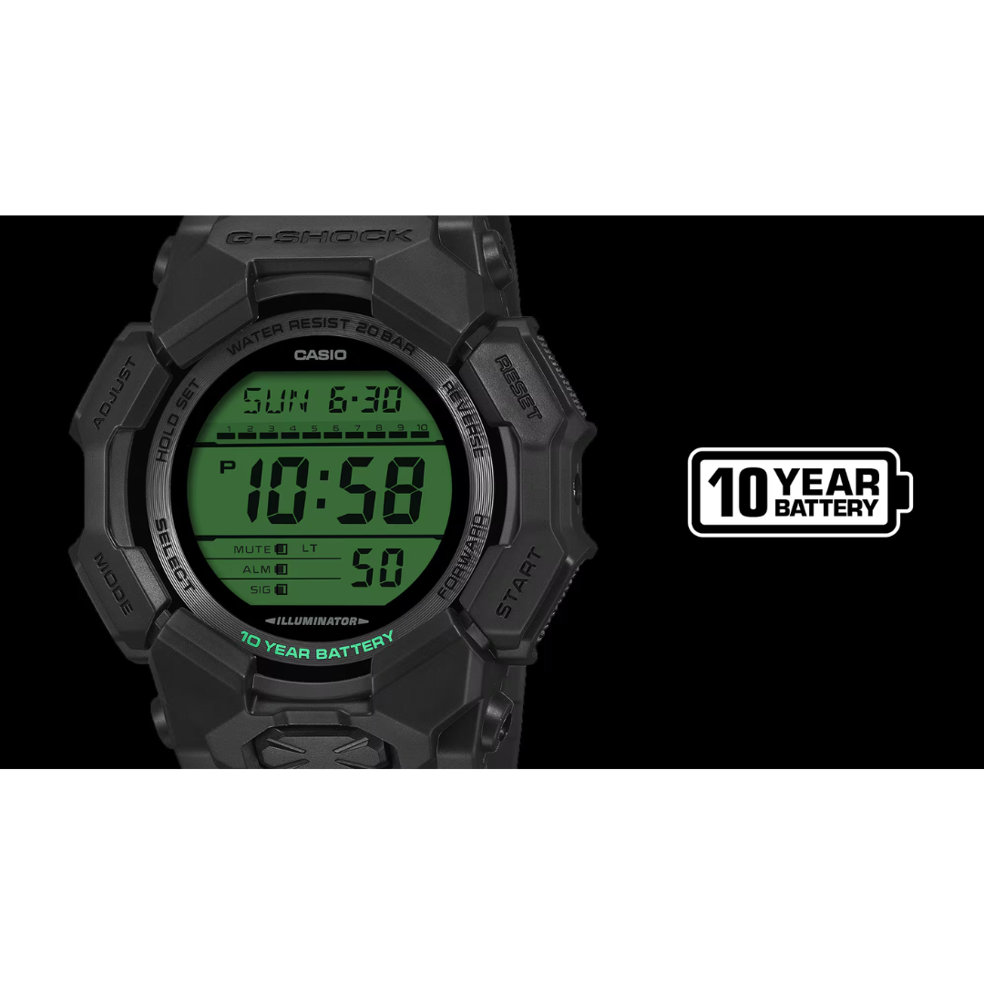 CASIO G-SHOCK GD-010BEG-1DR STANDARD DIGITAL GREEN WATCH