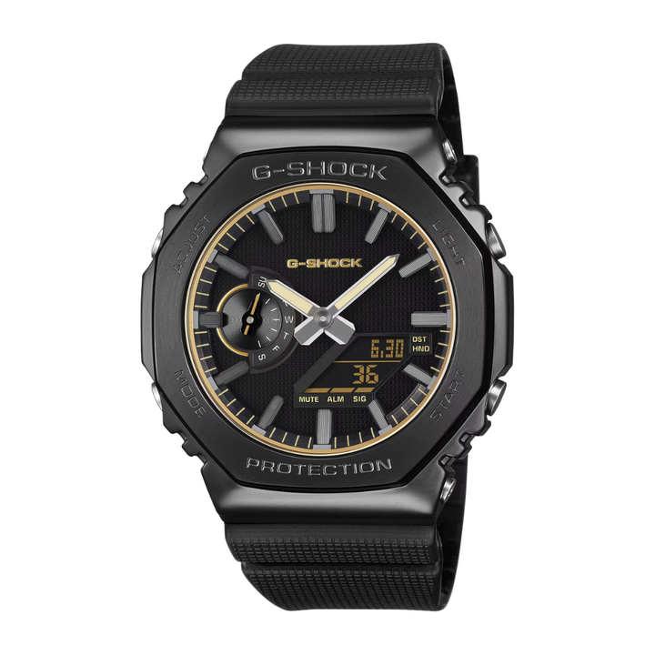 CASIO G-SHOCK GM-2100LXB-1A9DR LUXE BLACK G-STEEL ANALOG-DIGITAL MEN WATCH