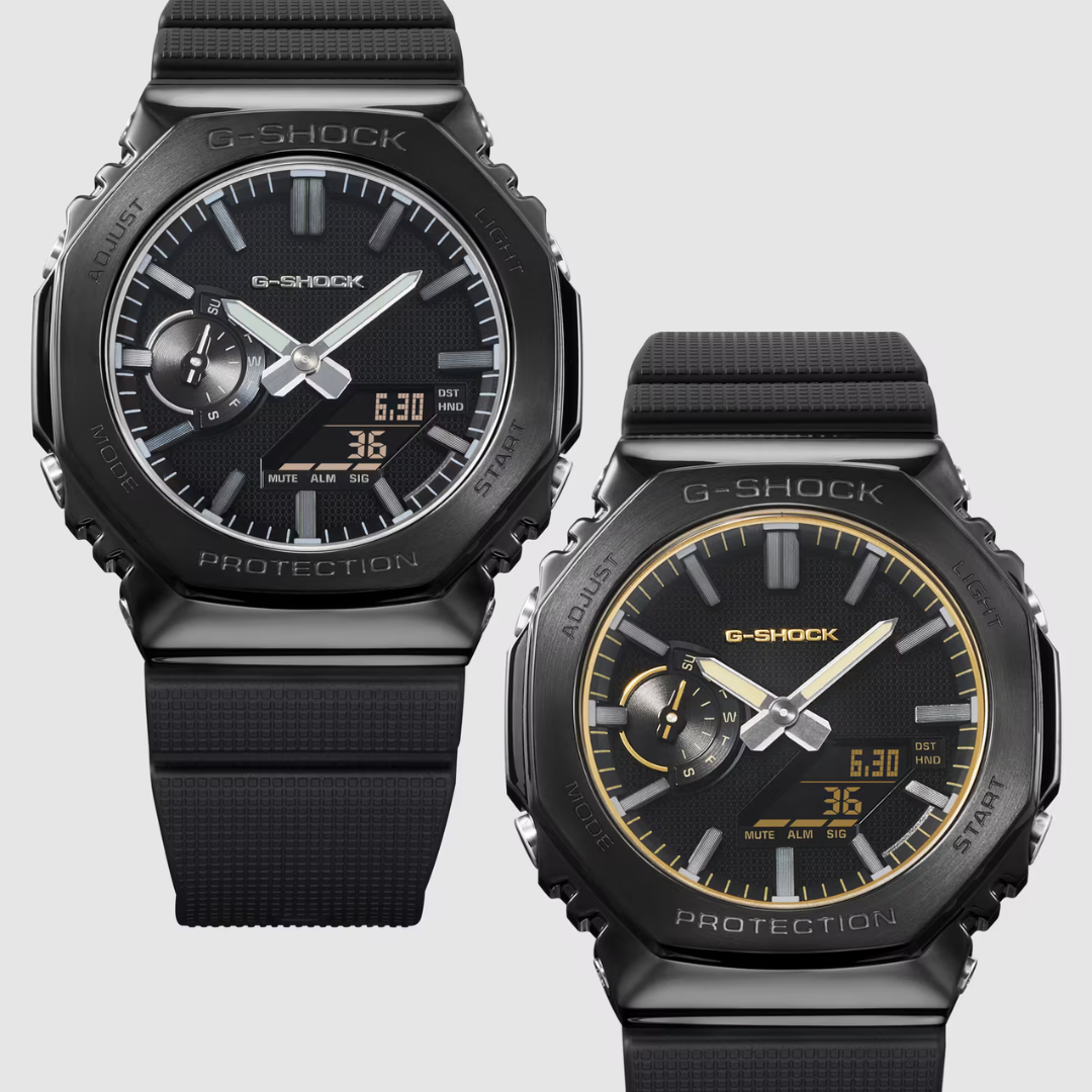 CASIO G-SHOCK GM-2100LXB-1ADR LUXE BLACK G-STEEL ANALOG-DIGITAL MEN WATCH