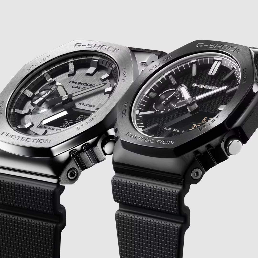 CASIO G-SHOCK GM-2100LXB-1ADR LUXE BLACK G-STEEL ANALOG-DIGITAL MEN WATCH