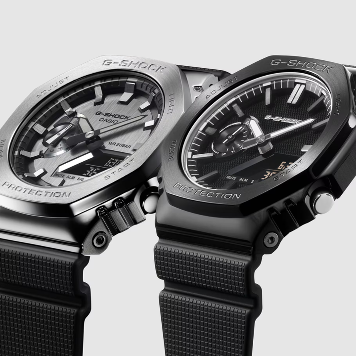CASIO G-SHOCK GM-2100LXB-1ADR LUXE BLACK G-STEEL ANALOG-DIGITAL MEN WATCH